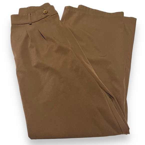 Princess Polly Pants - Princess Polly Womens Pants Brown 6 High Rise Wide Leg Polyester Blend